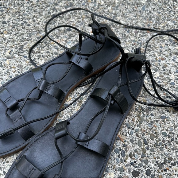 Madewell The Boardwalk Lace Up Sandals - Picture 6 of 8